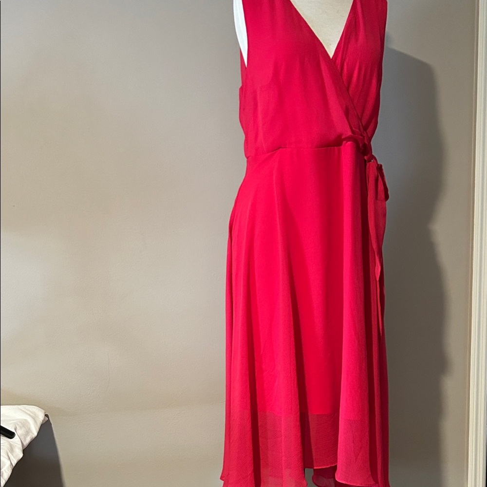 Karl Lagerfeld Vibrant Red Midi Dress